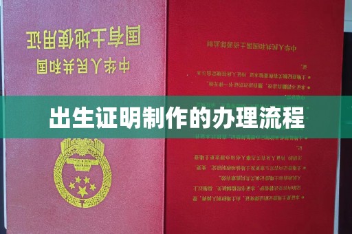 黔东出生证明制作的办理流程